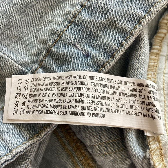 Forever 21 NWT cargo Pants 5 pockets Wide Legs Baggy Jeans Size 31 - Picture 11 of 11